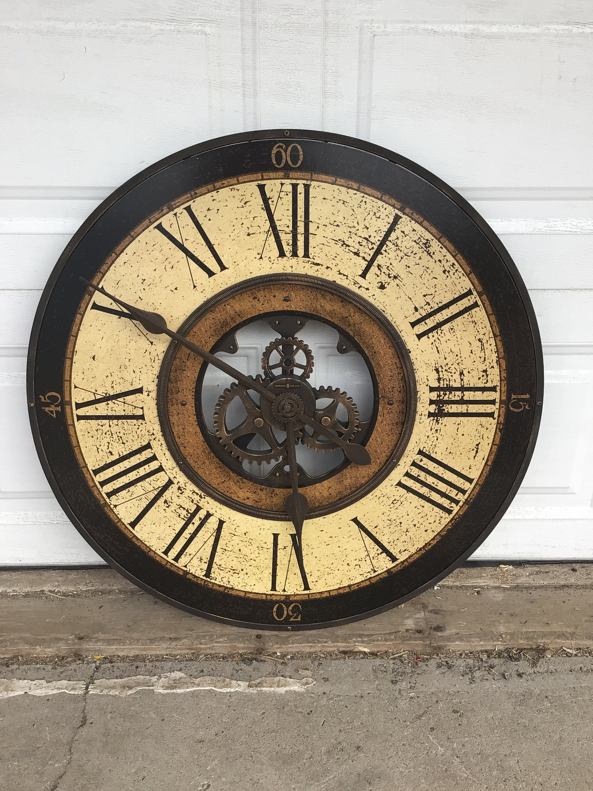 Howard Miller Brass Works Wall Clock
