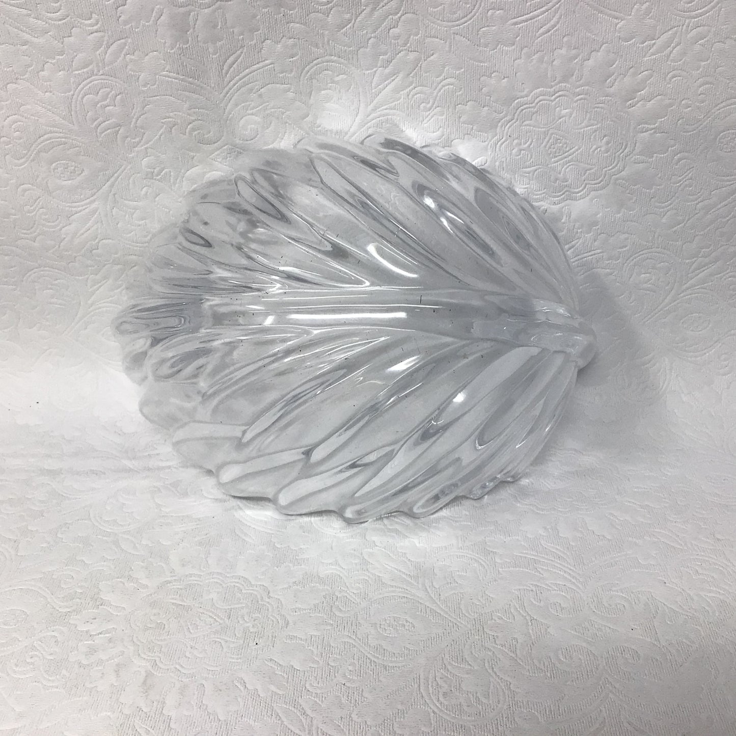 Vintage Bowring Glass Leaf Bowl