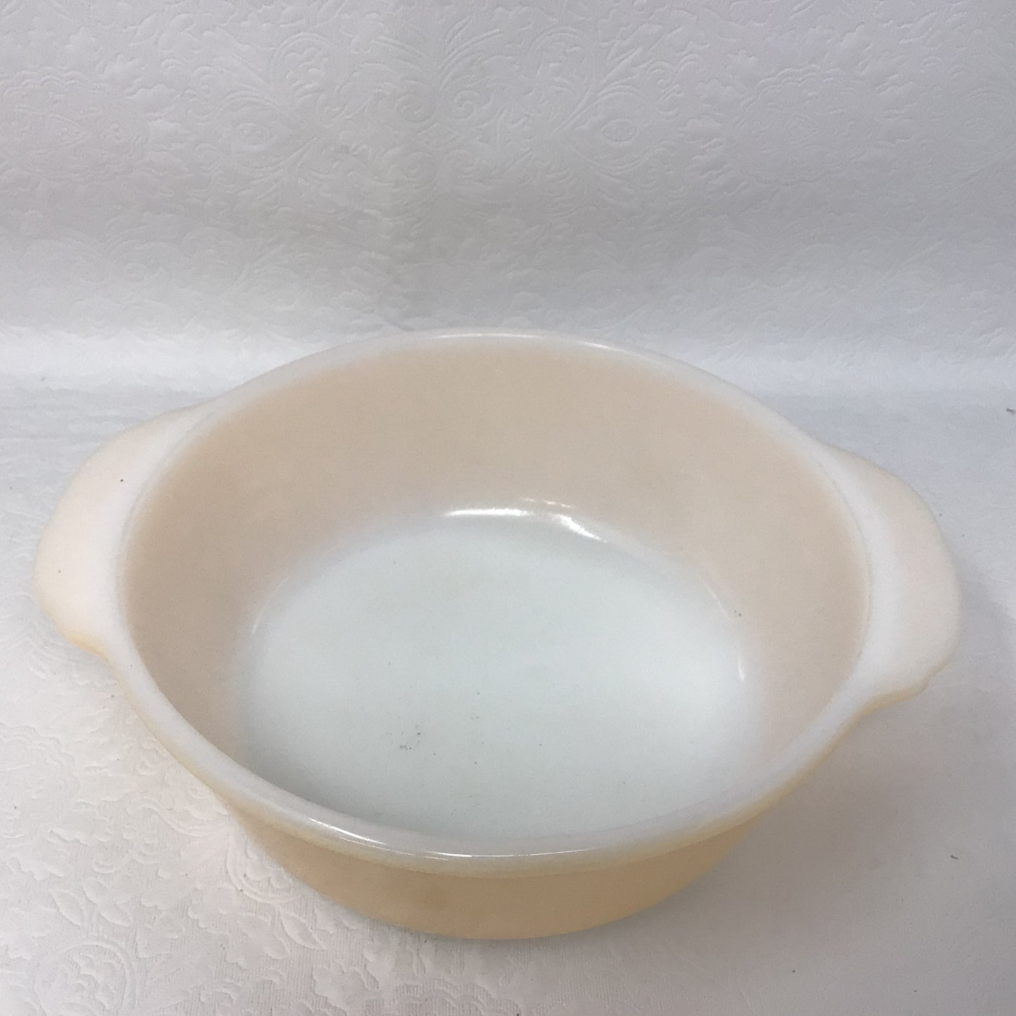 Vintage Fire King Peach Lustre 1 Q Baking Dish