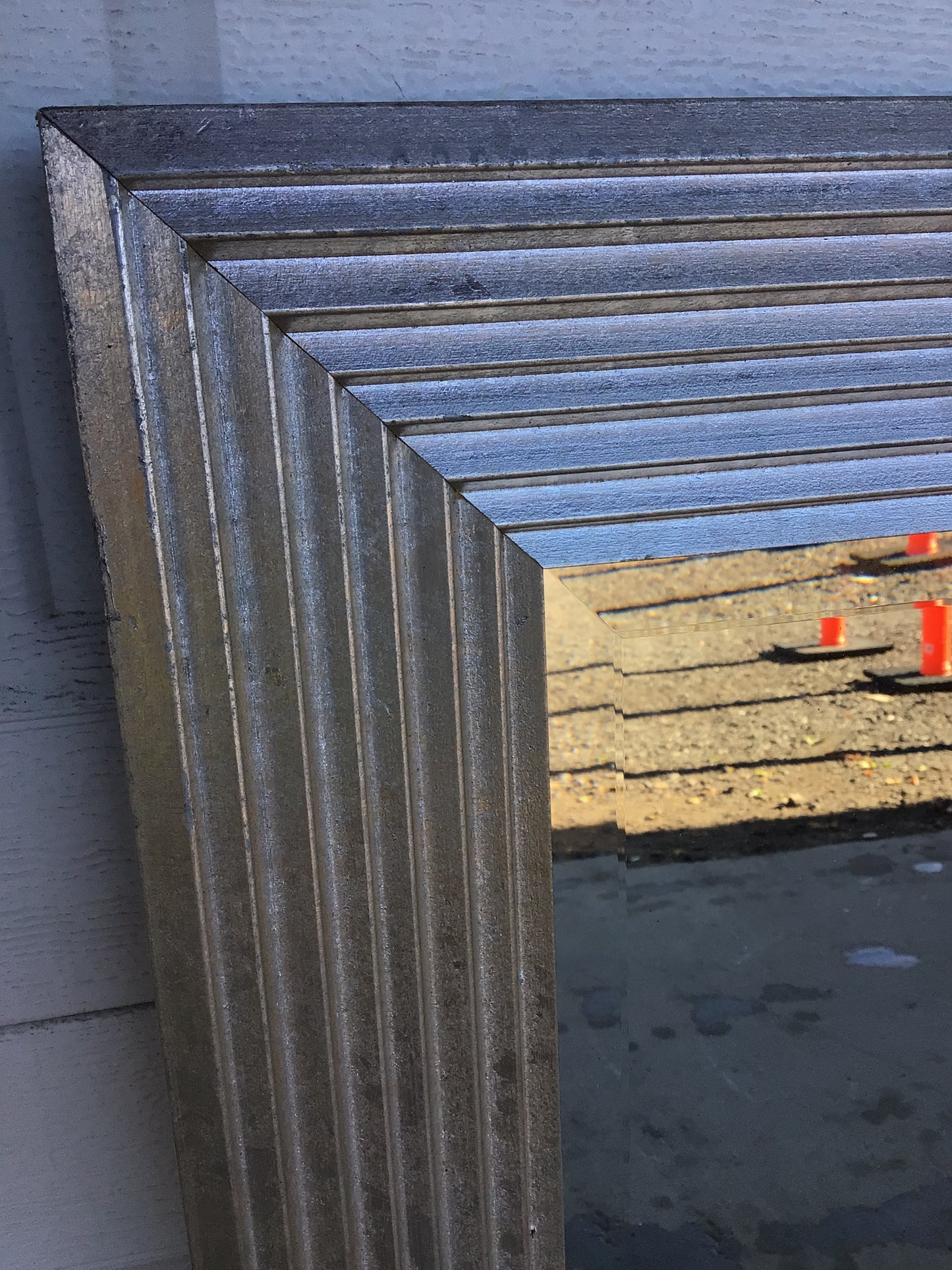 Large Silver Wall Mirror