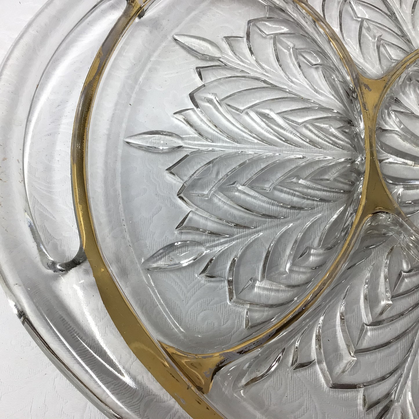 Vintage Jeanette Glass Relish Serving Platter