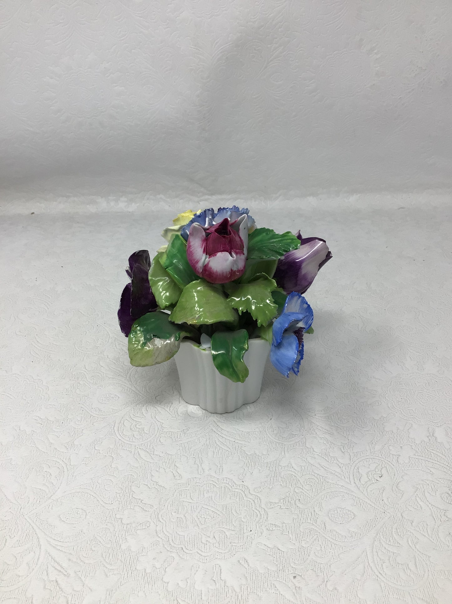 Mini Ceramic Vase of Flowers