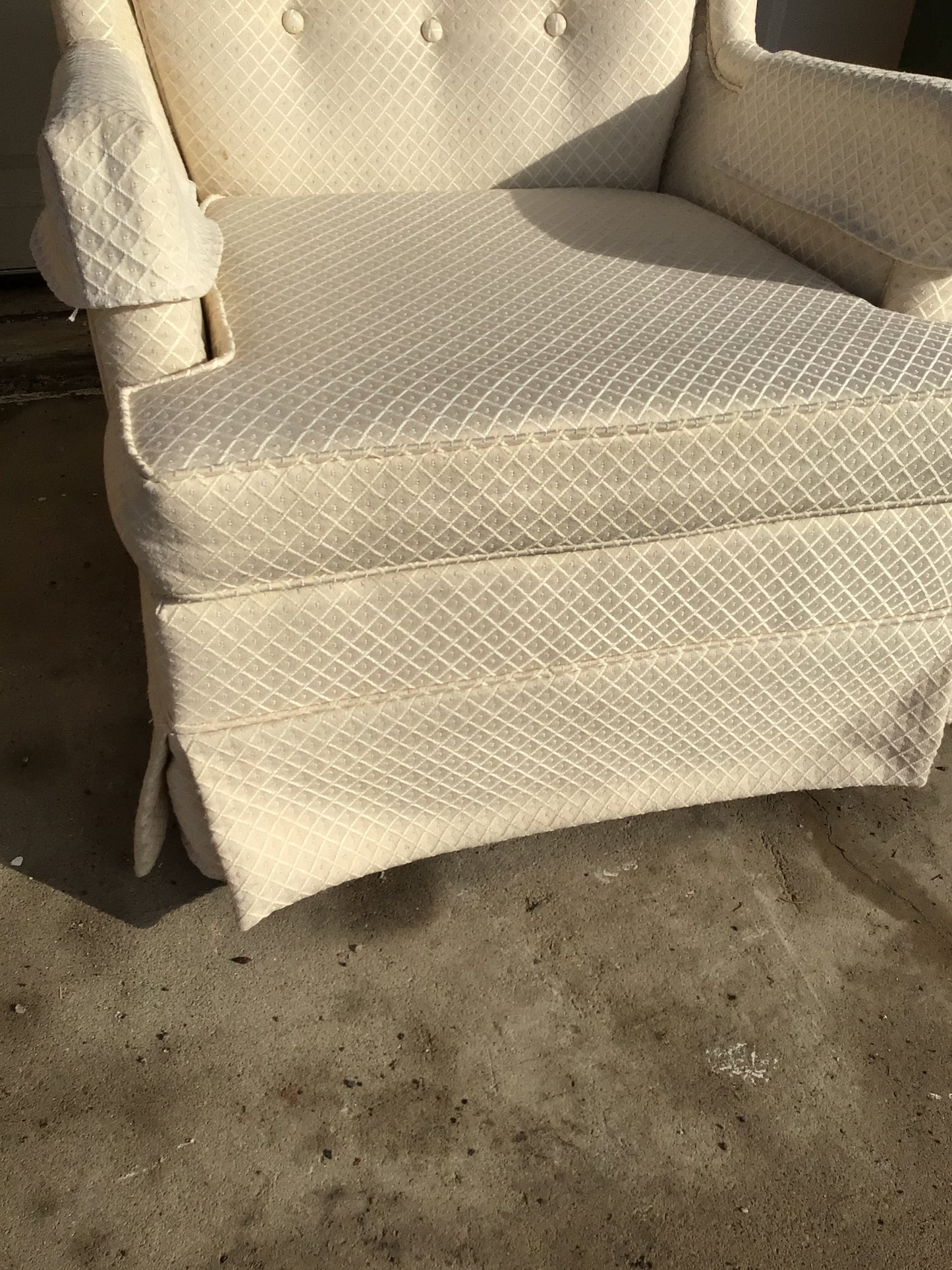 Cream Armchair