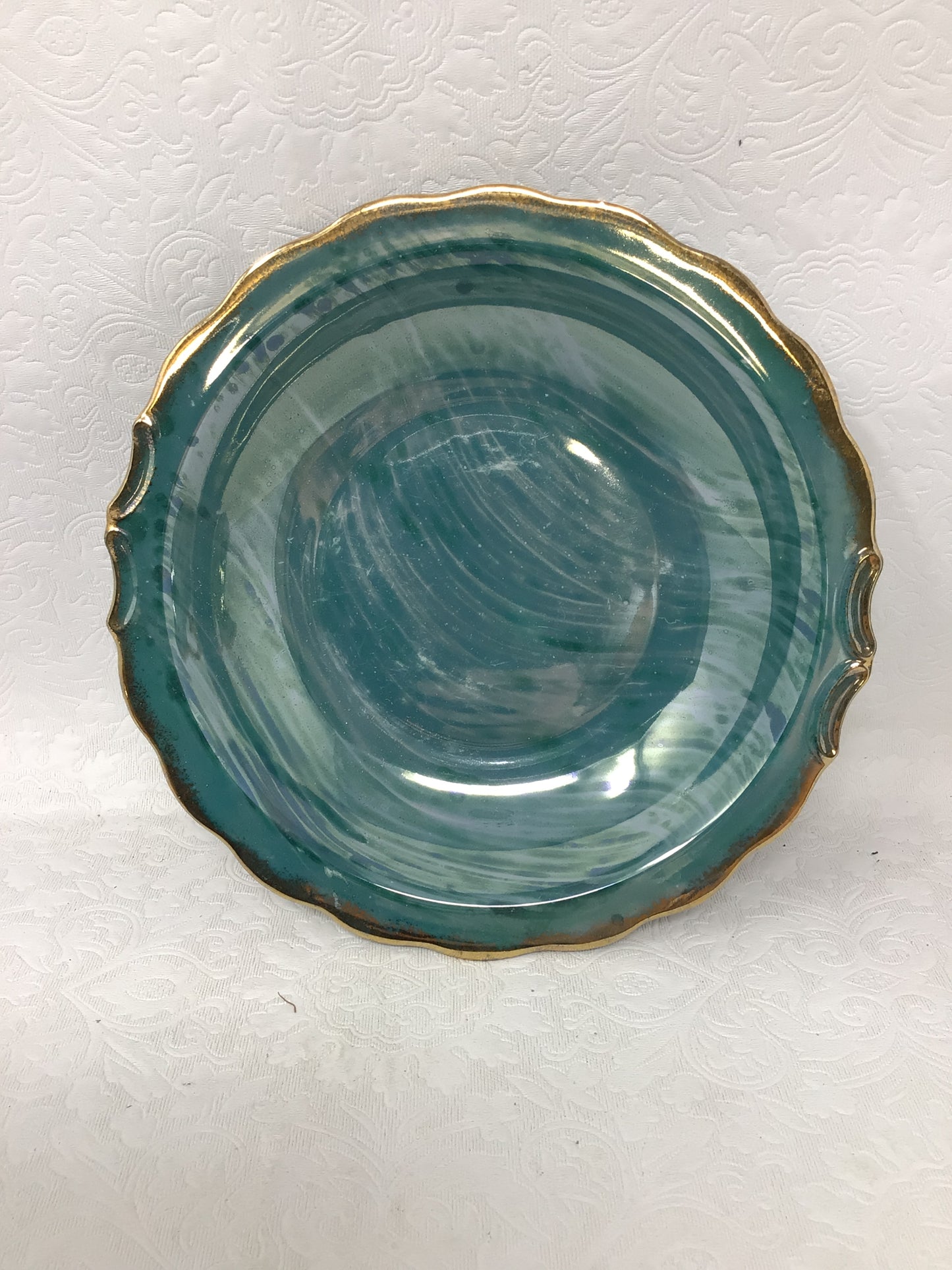 Iridescent Turquoise Pitcher