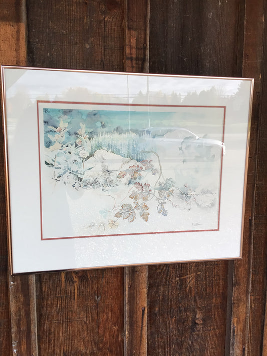 “Snow Covered Hills” Framed Art