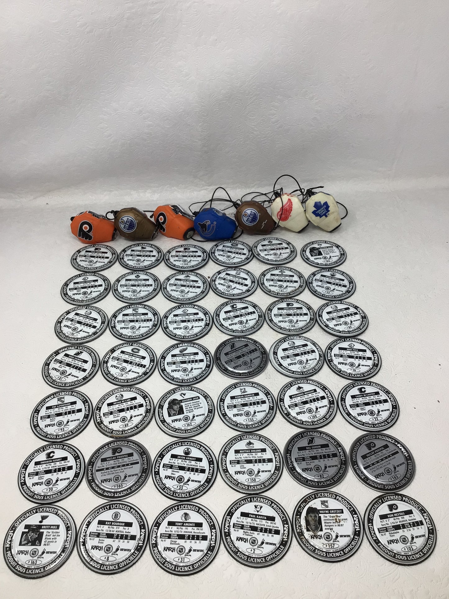 NHL Hockey Chips and Player Statistics Set