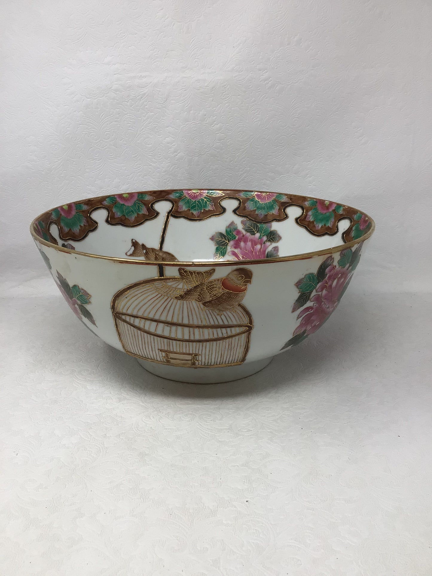 Decorative Bowl with Birdcage Design