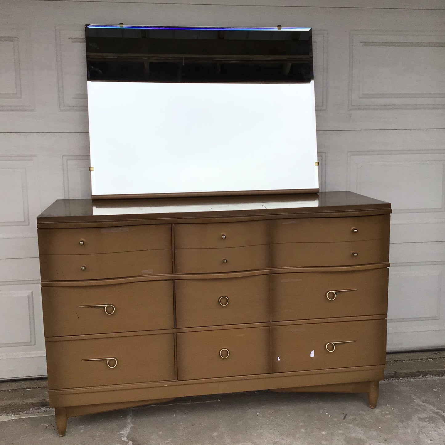 Mid Century Dresser with Mirror