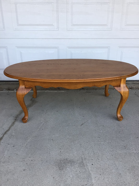 Vintage Solid Oak Coffee Table