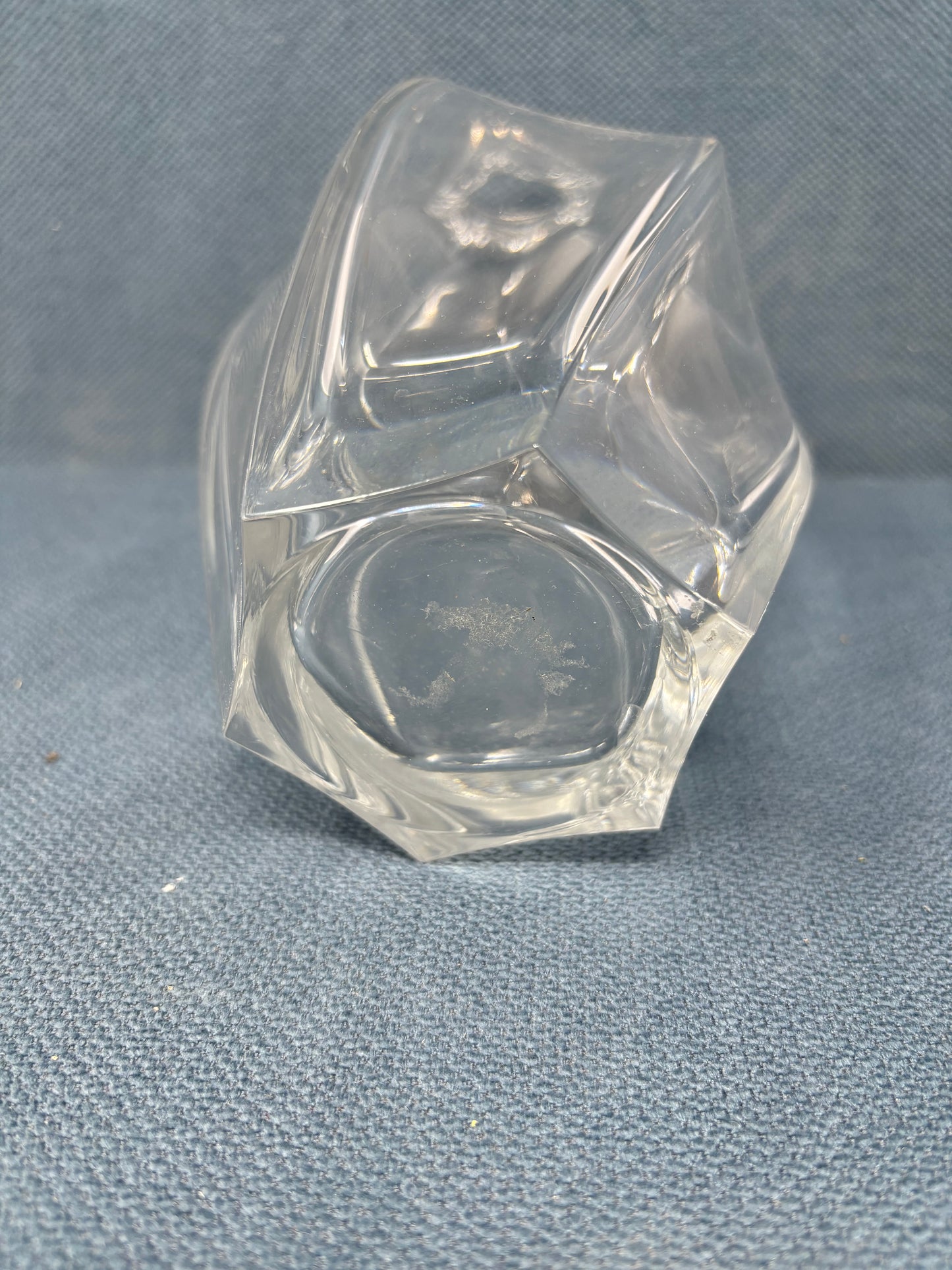 Czech Republic Lead Clear Crystal  Decanter