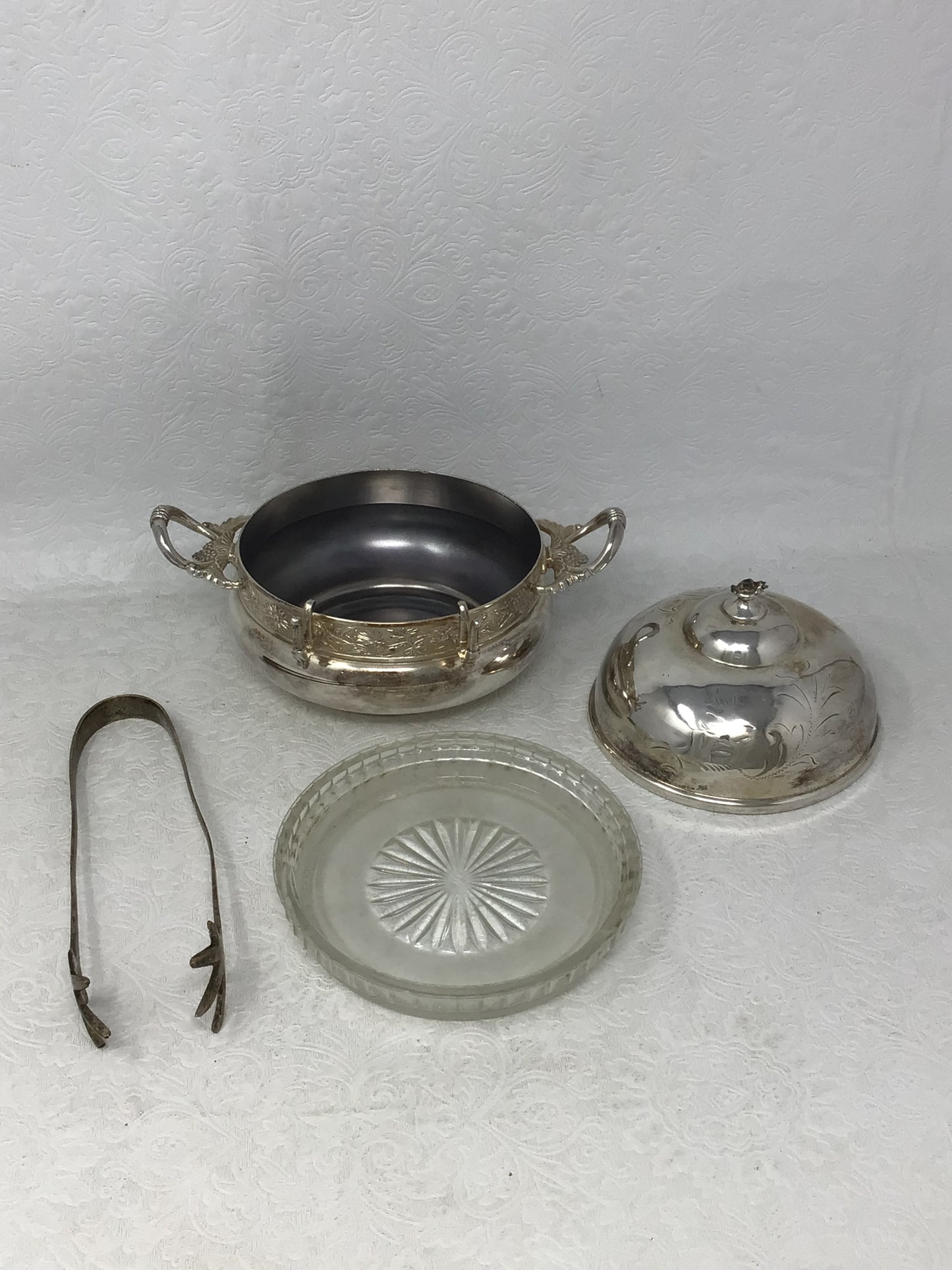 Vintage Silver Plated Butter Dish