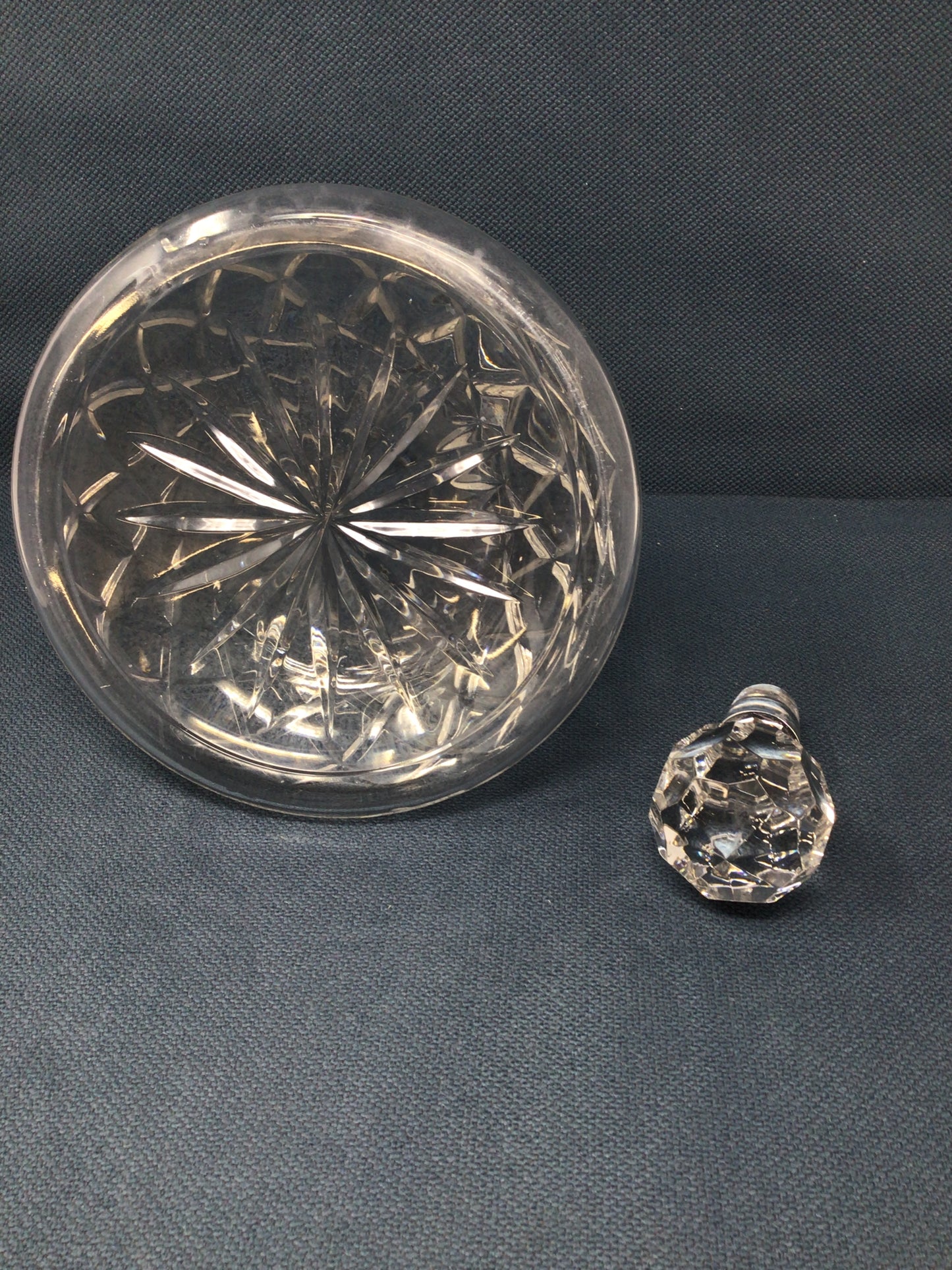 Cut Crystal Ship Decanter