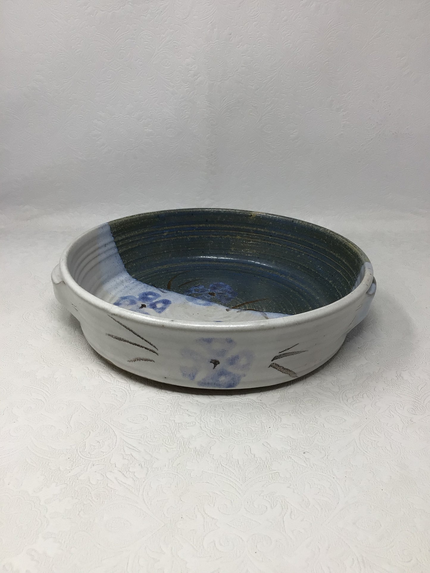 Handmade Two-Toned Pottery Bowl