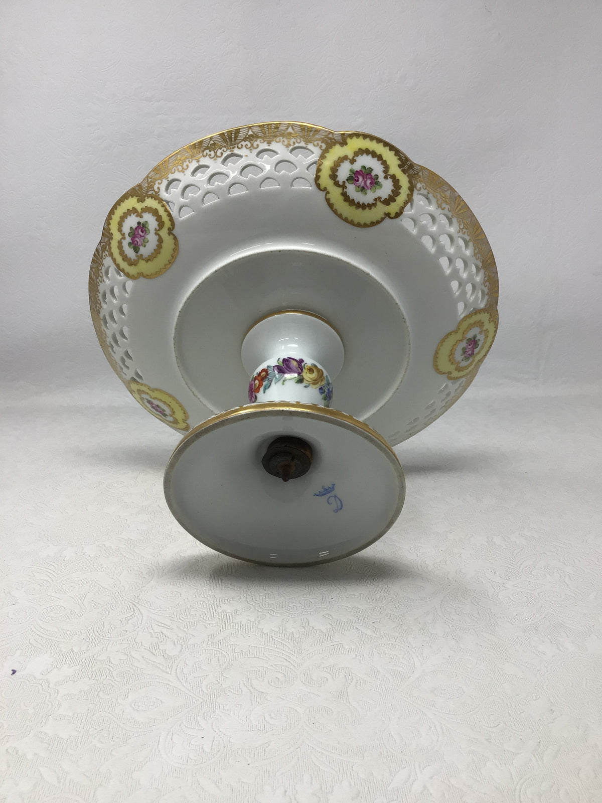 Vintage Carl Thieme Porcelain Pedestal Compote
