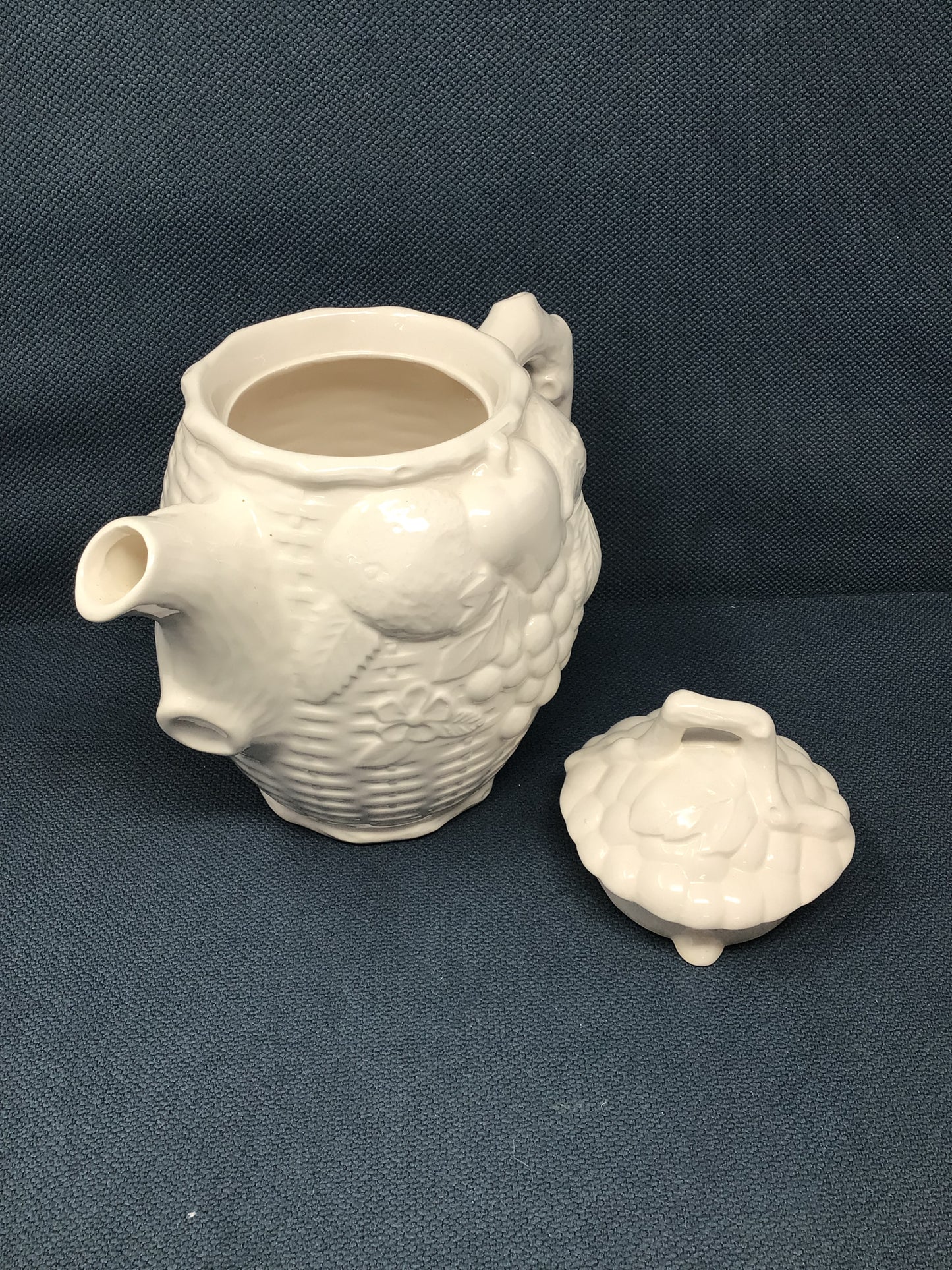 Ceramic Teapot - “Basket & Fruit”