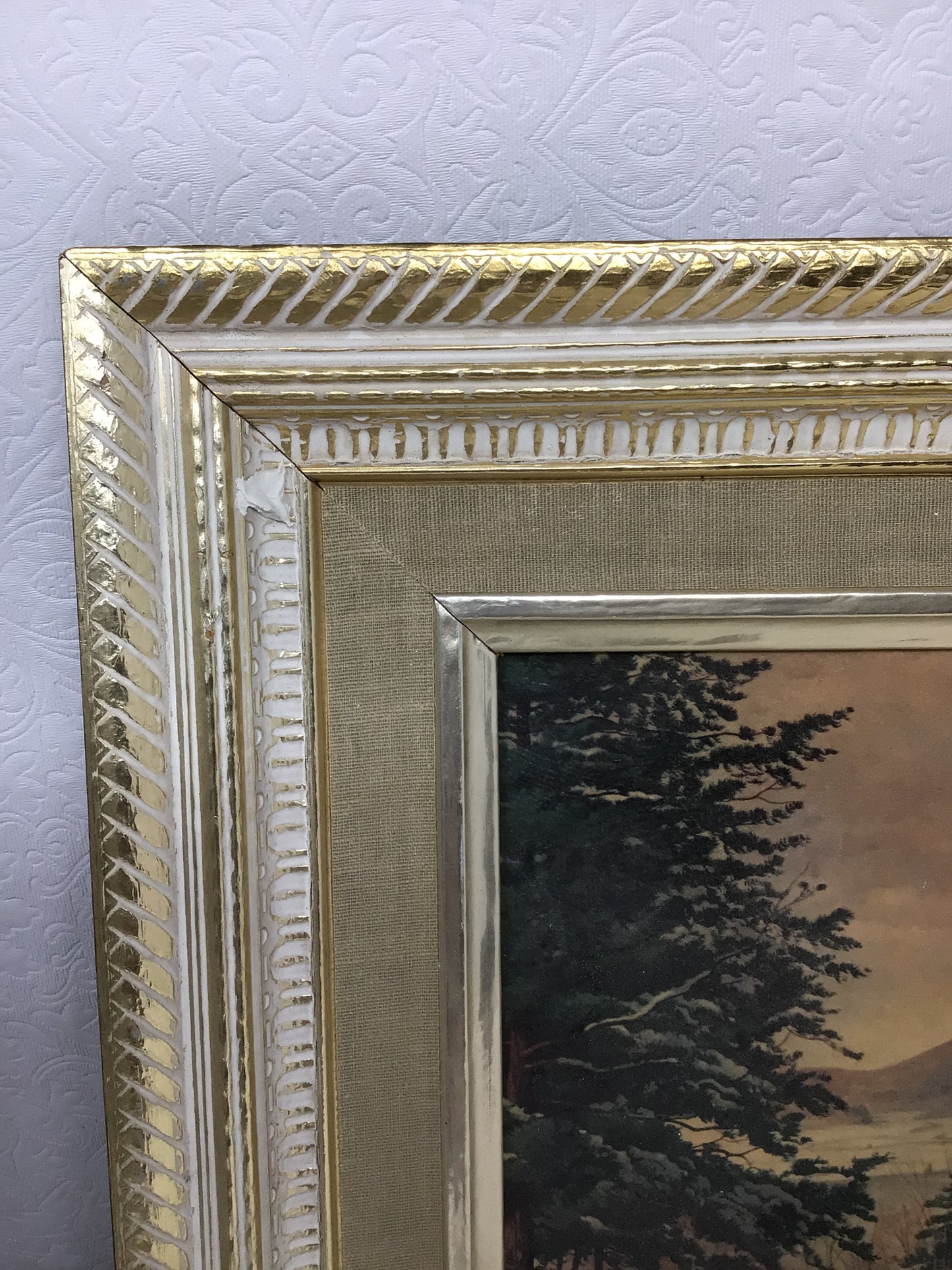 Framed Winter Landscape Print