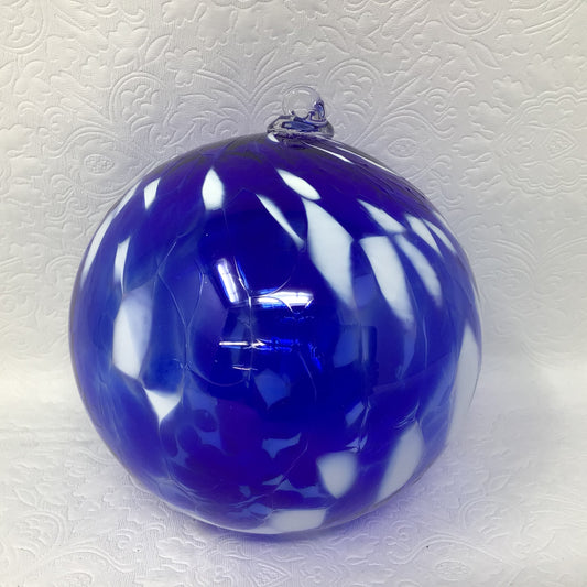 Dark Blue Art Glass Ball