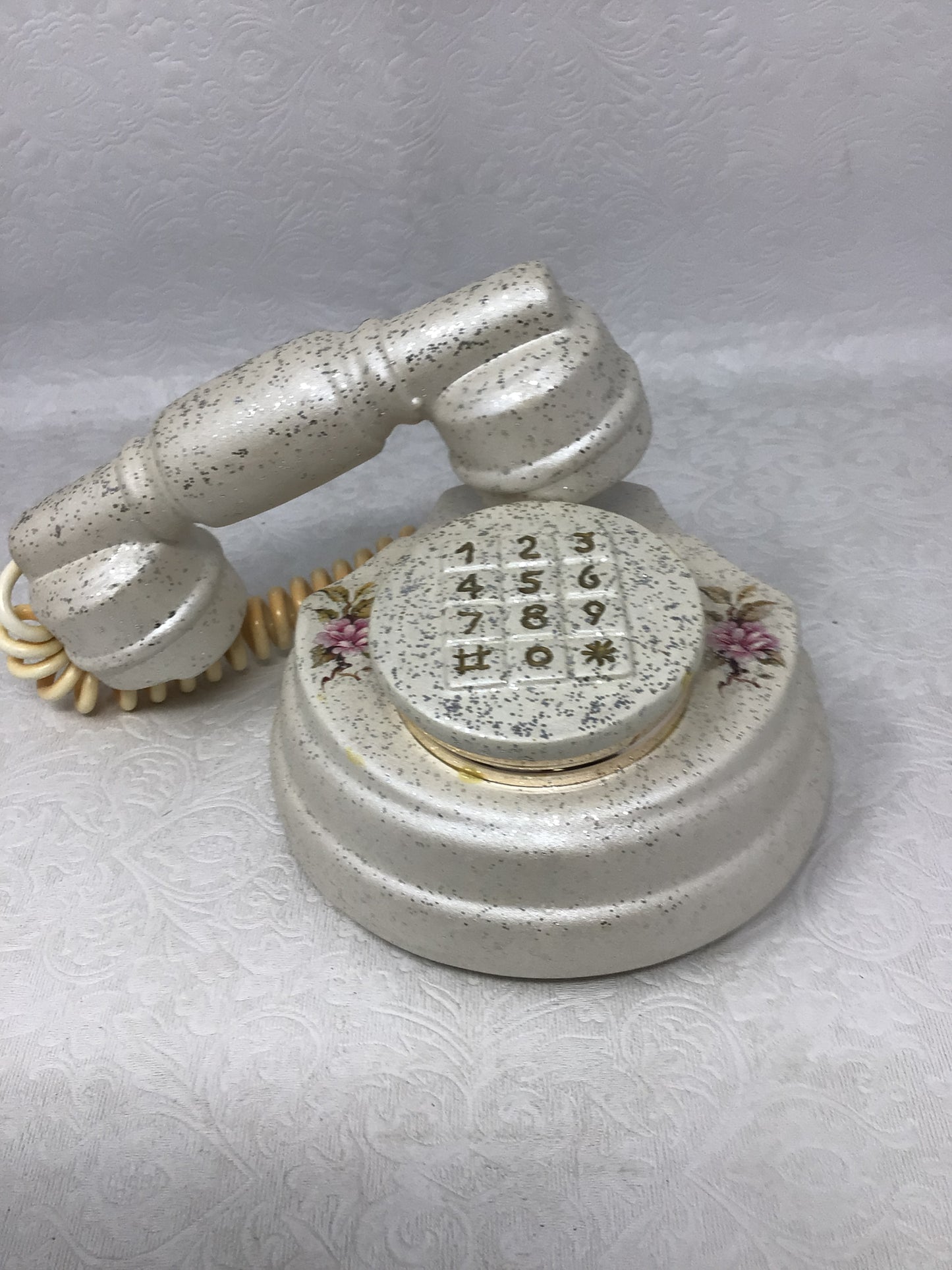 Vintage Porcelain Phone Trinket Box
