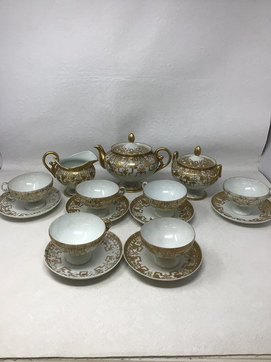 17 Piece Vintage Nippon Tea Set