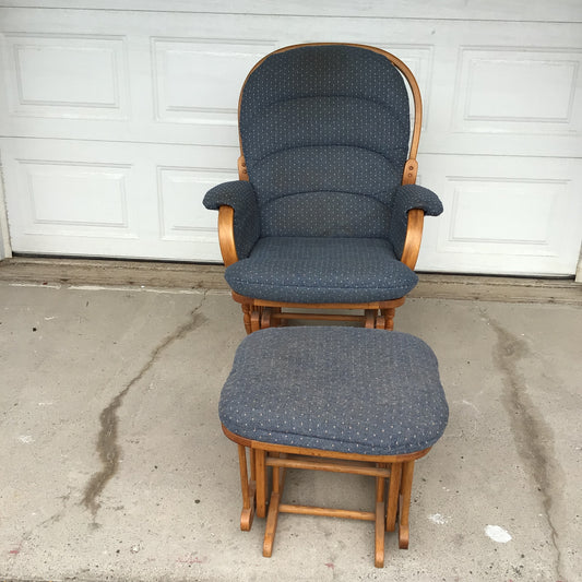Glider/Rocker with Ottoman