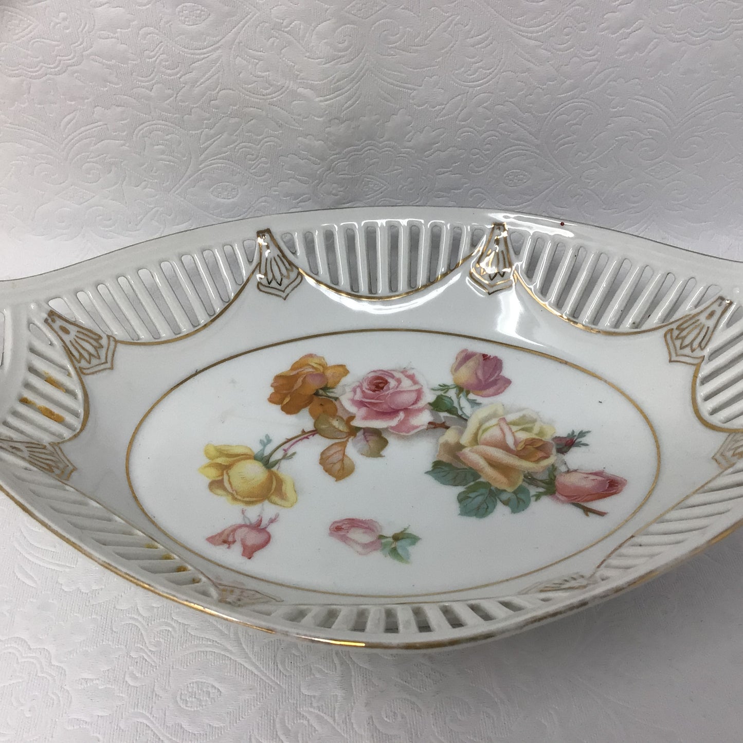 Germany Pierced Porcelain Decorative Dish