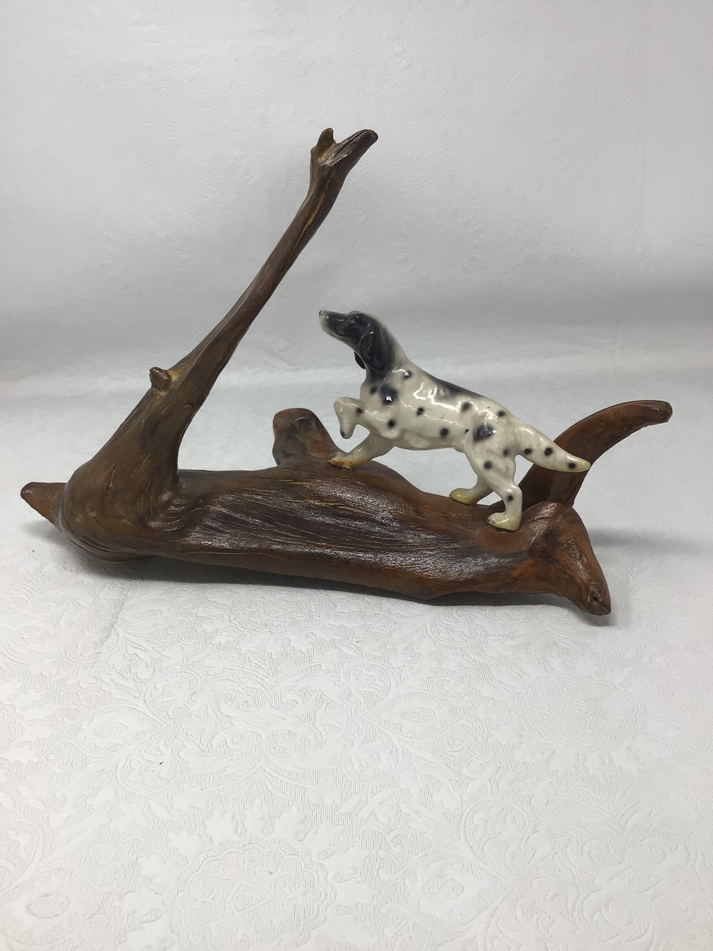 Vintage Ceramic Hunting Dog Figurine