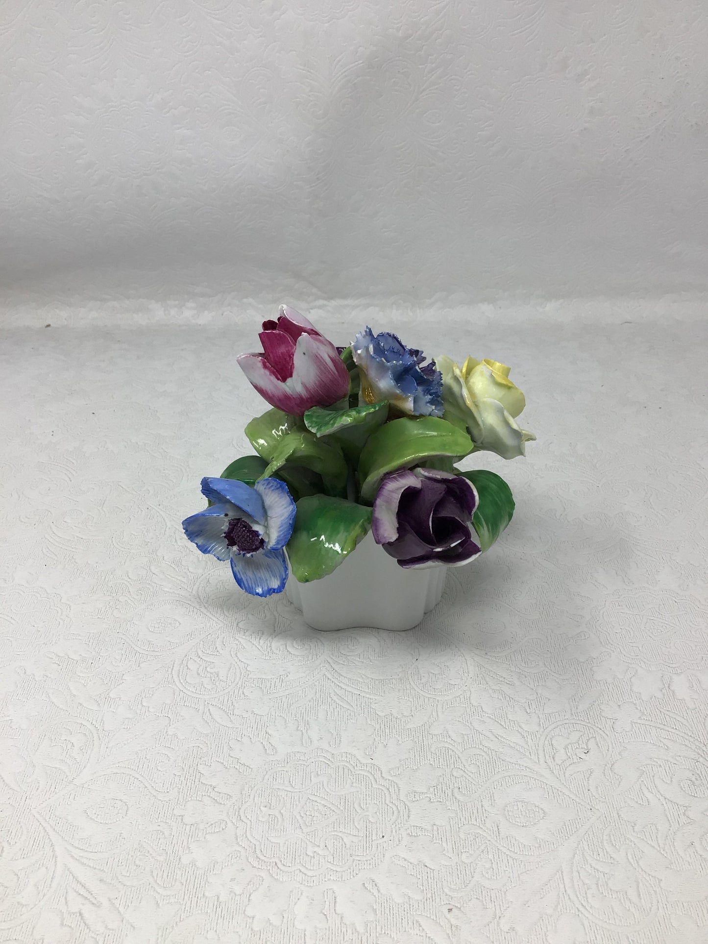 Mini Ceramic Vase of Flowers