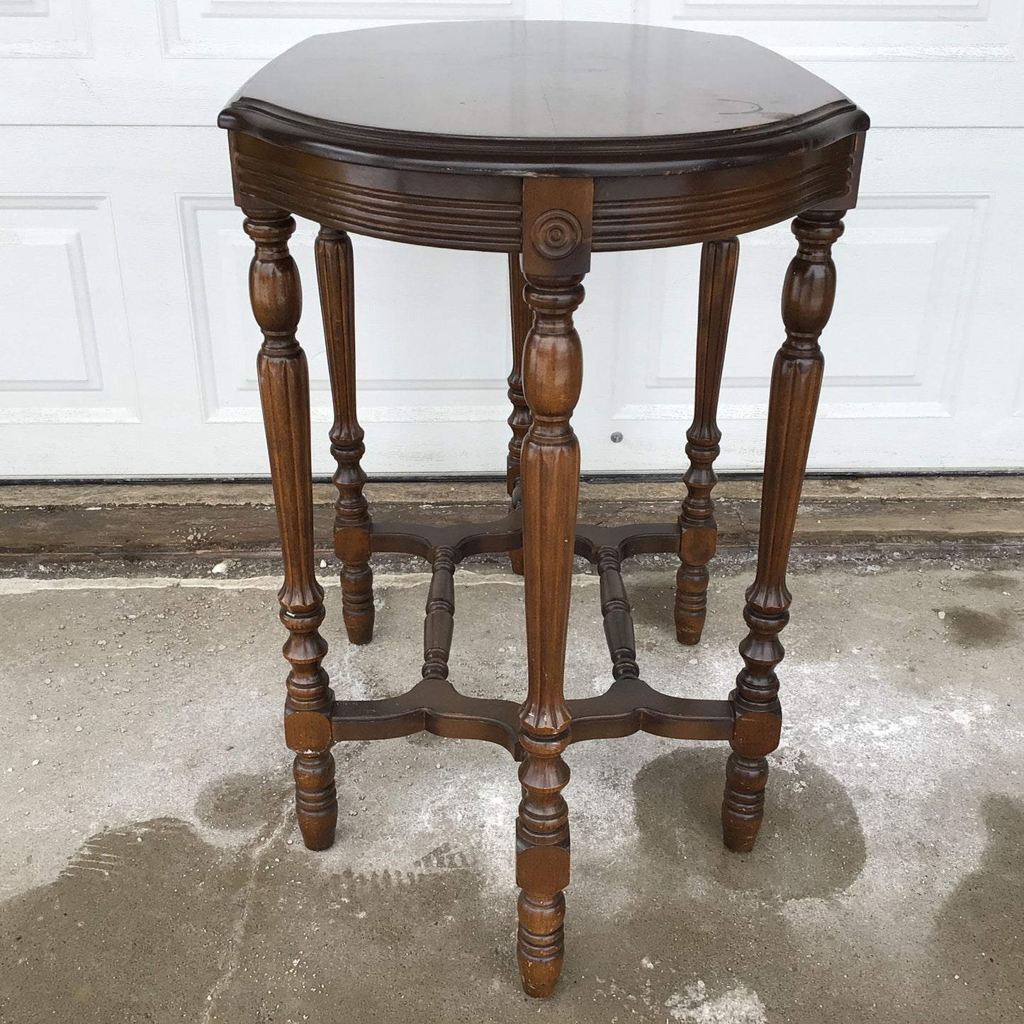 Dark Wood Entry Table