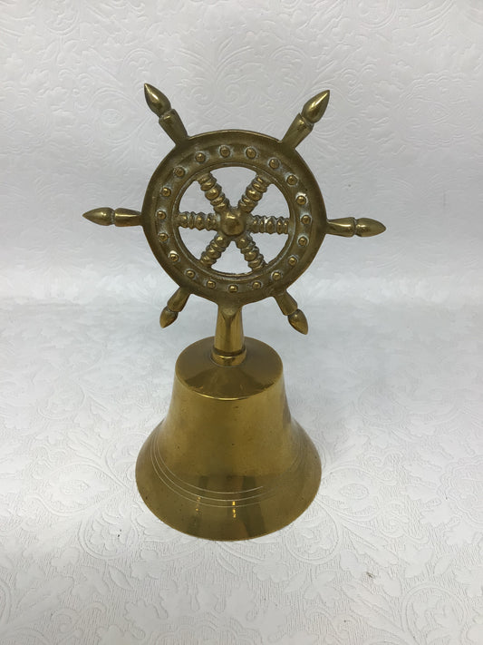 Brass Ship Wheel Bell Made In India