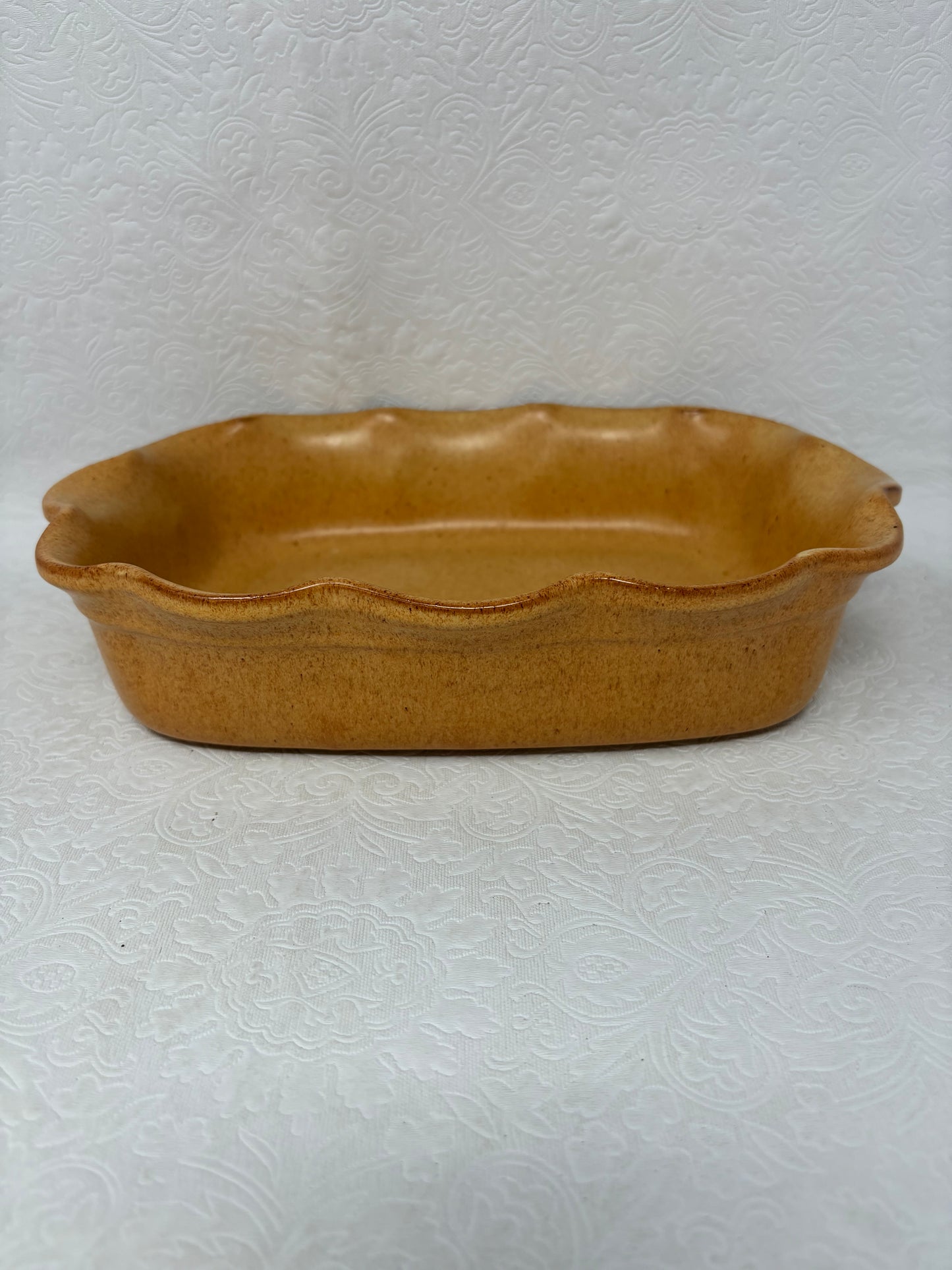 De Silva Italy Glazed Terracotta Pottery Casserole Baking Dish