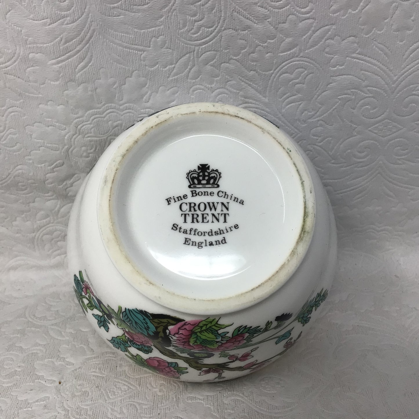 Vintage Indian Tree Design Creamer and Sugar Dish