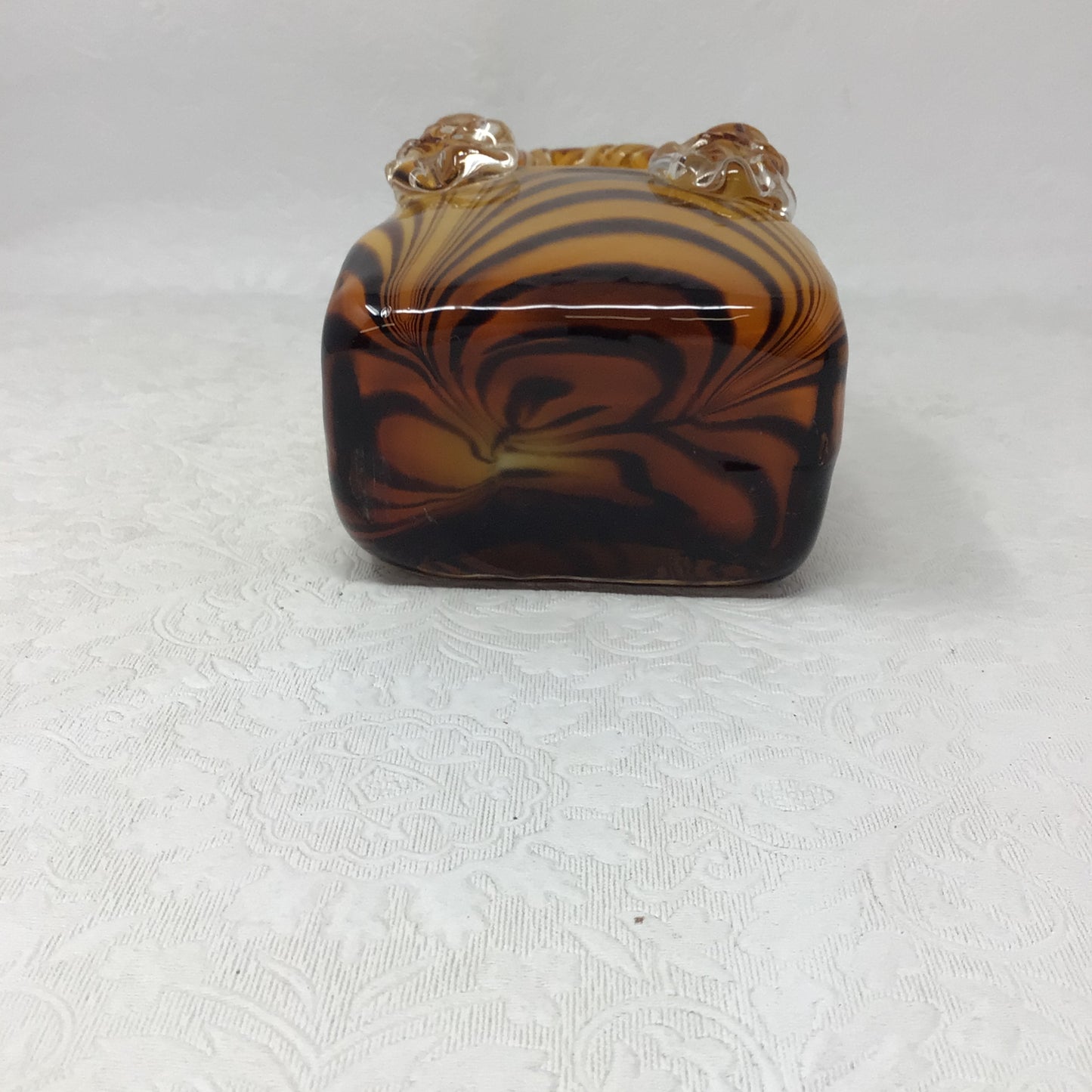 Murano Style Glass Handbag Vase