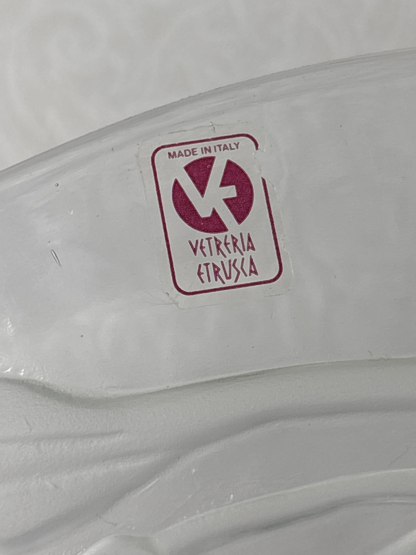 Vetreria Etrusca Glass Cake Stand