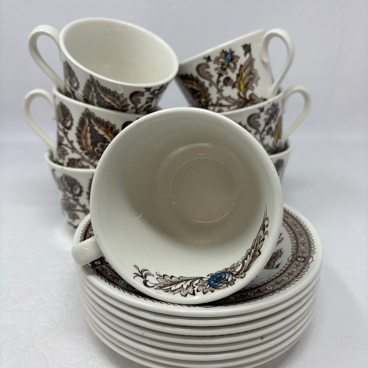 English Ridgway Ironstone Dinnerware- set of 42