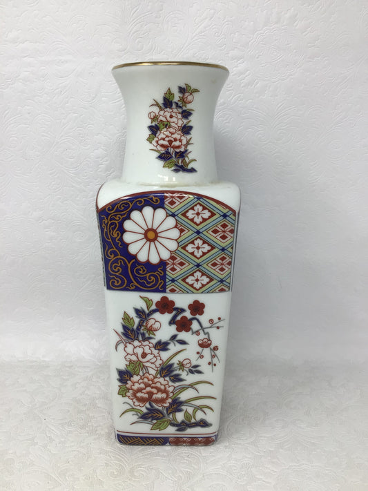 Japanese Imari Porcelain Square Vase