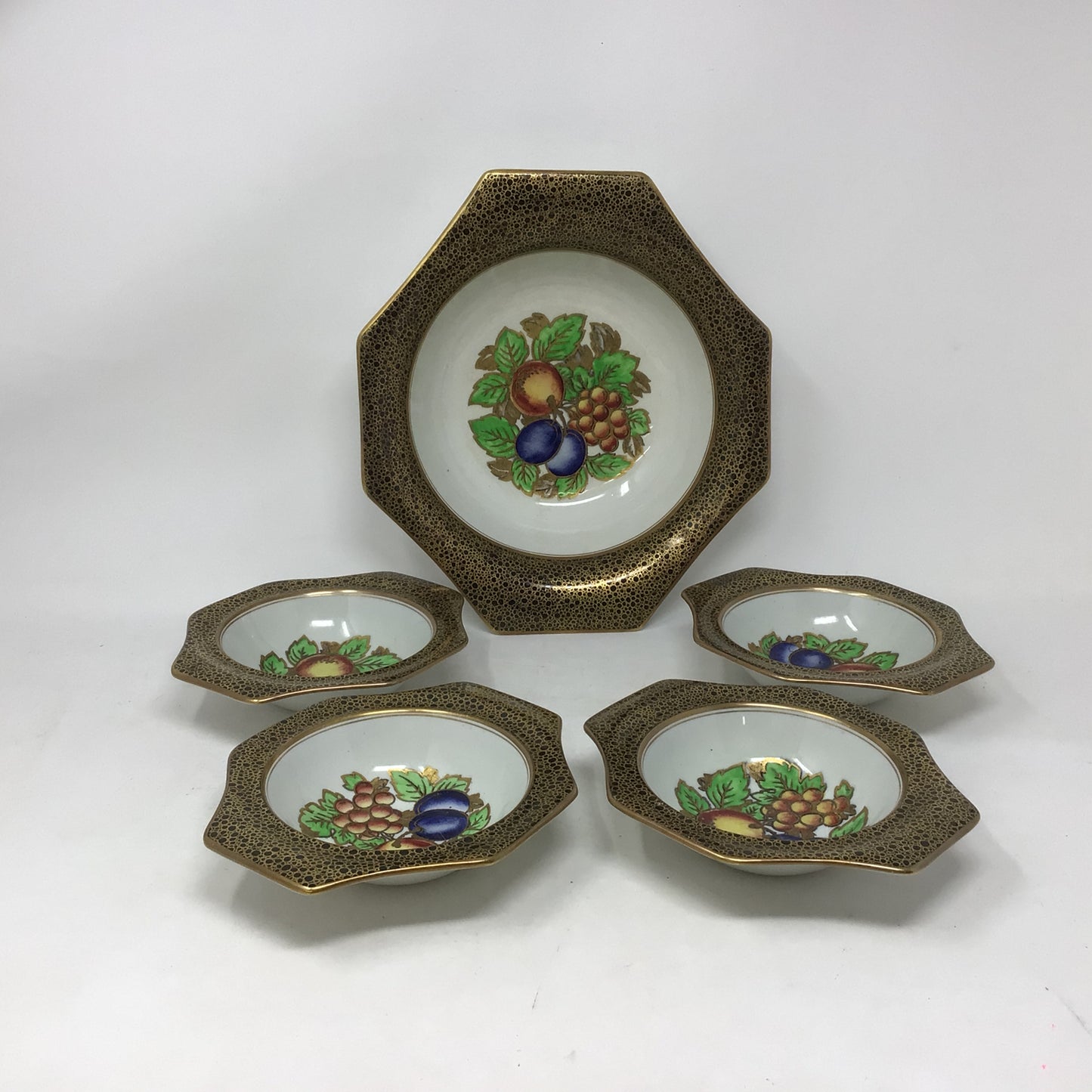 Vintage Solian Ware Fruit Bowl Set -Soho Pottery England