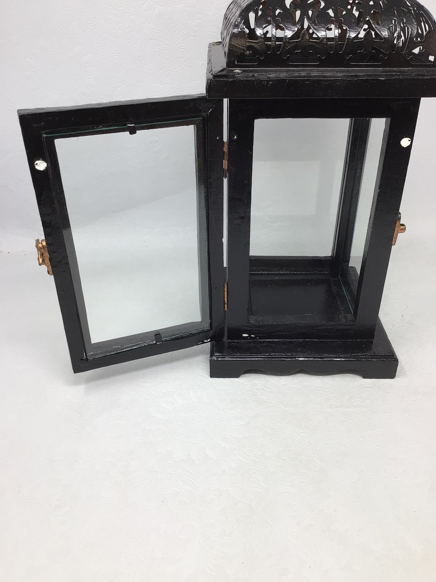 Black Lantern Candle Holder