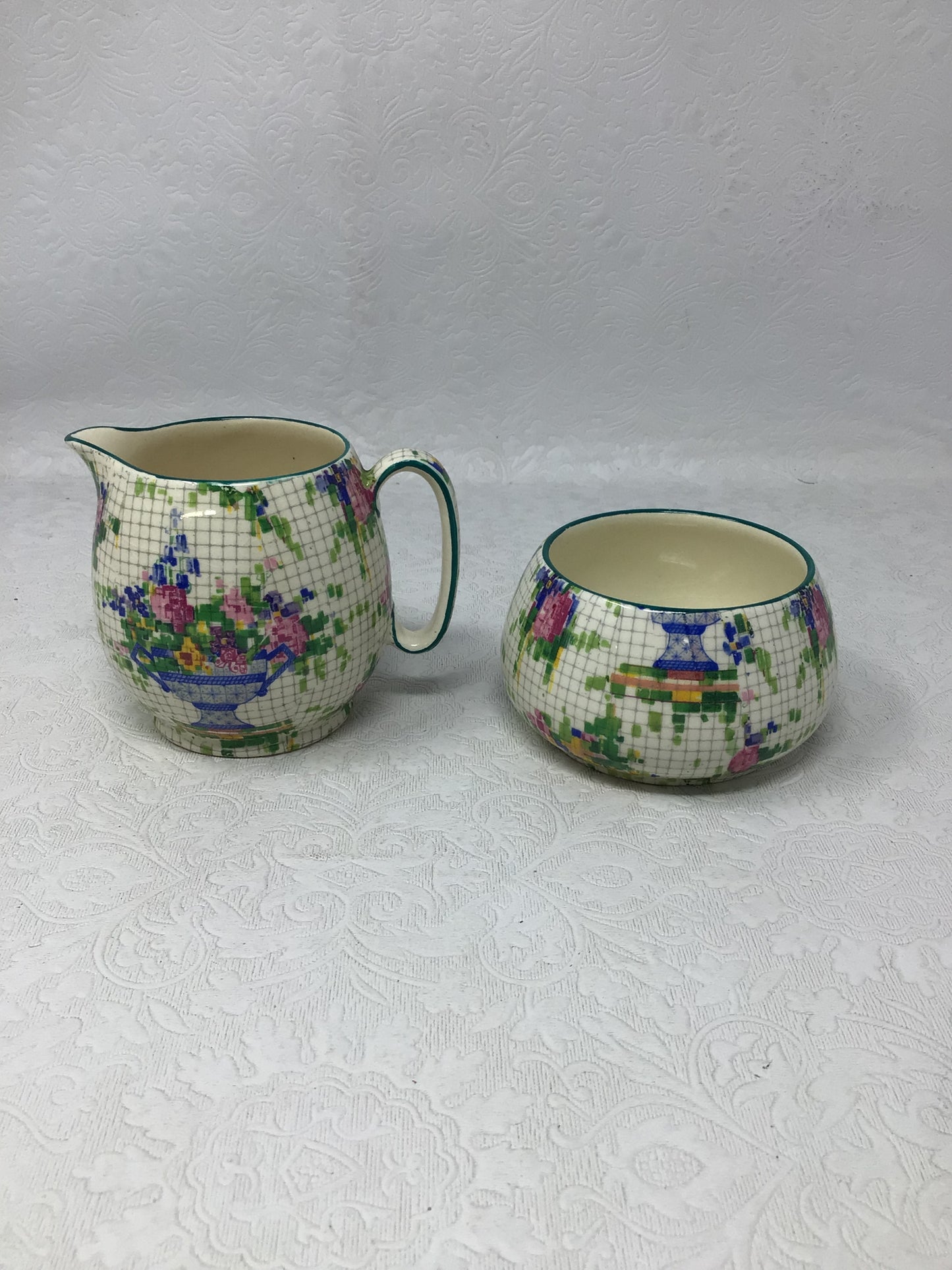 Royal Winton Grimwades “Pelham Chintz” Cream and Sugar Set