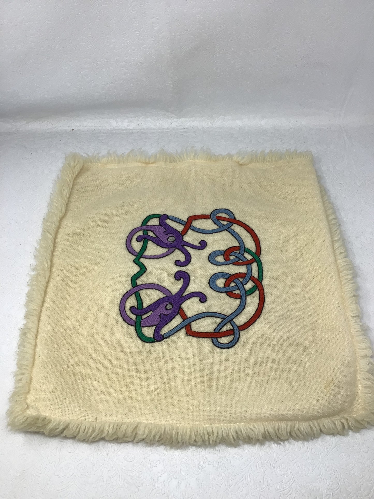 Vintage Celtic Dragon Fringe Pillow Case