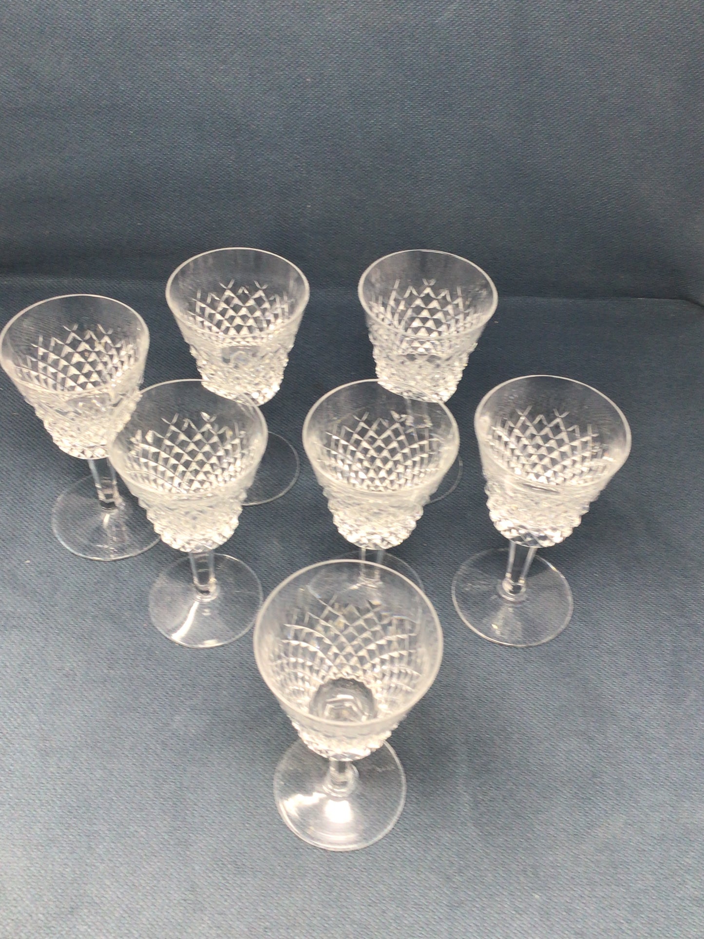 7 Waterford Crystal “Alana” Wine Glasses