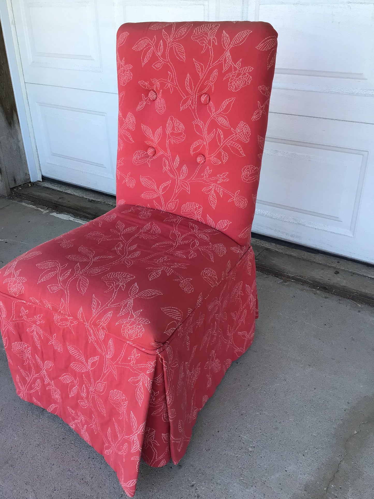 Red Slipcover Chair