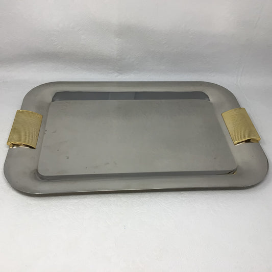 Vintage INOXBECK Italy Silver Plate Tray