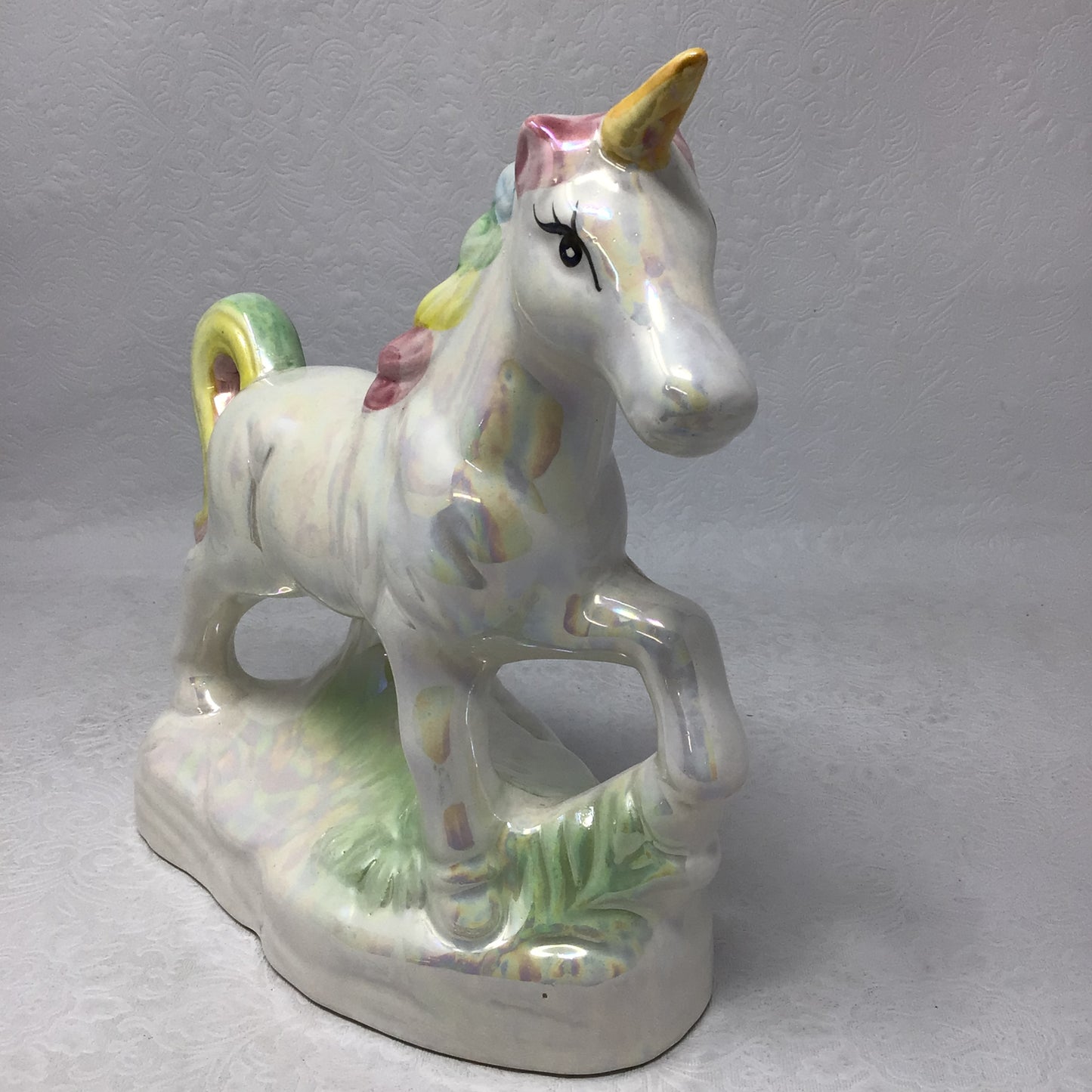 Mythical Unicorn Figurine Rainbow Opalescence Decor