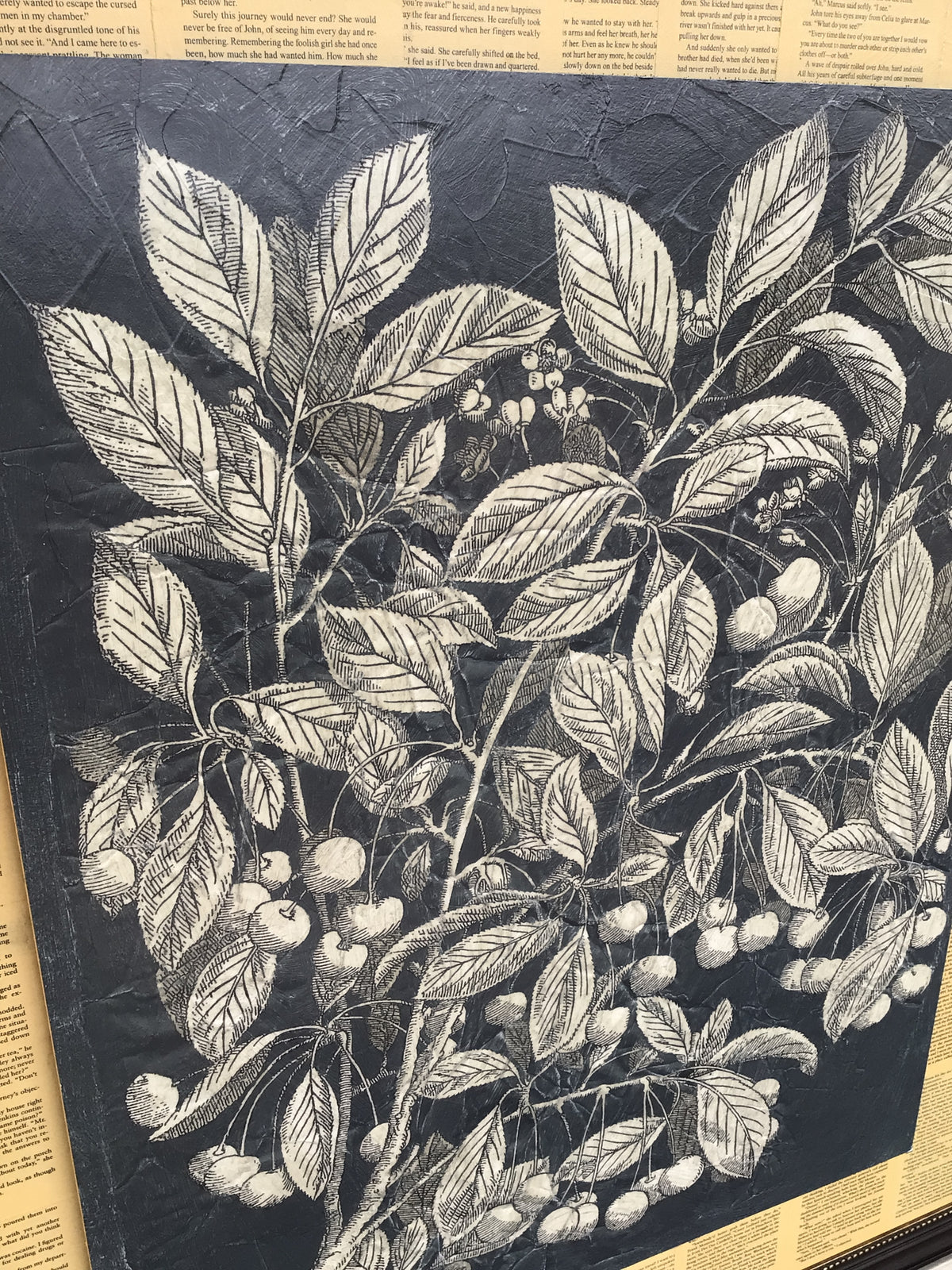 Vintage Fruit and Floral Framed Artwork