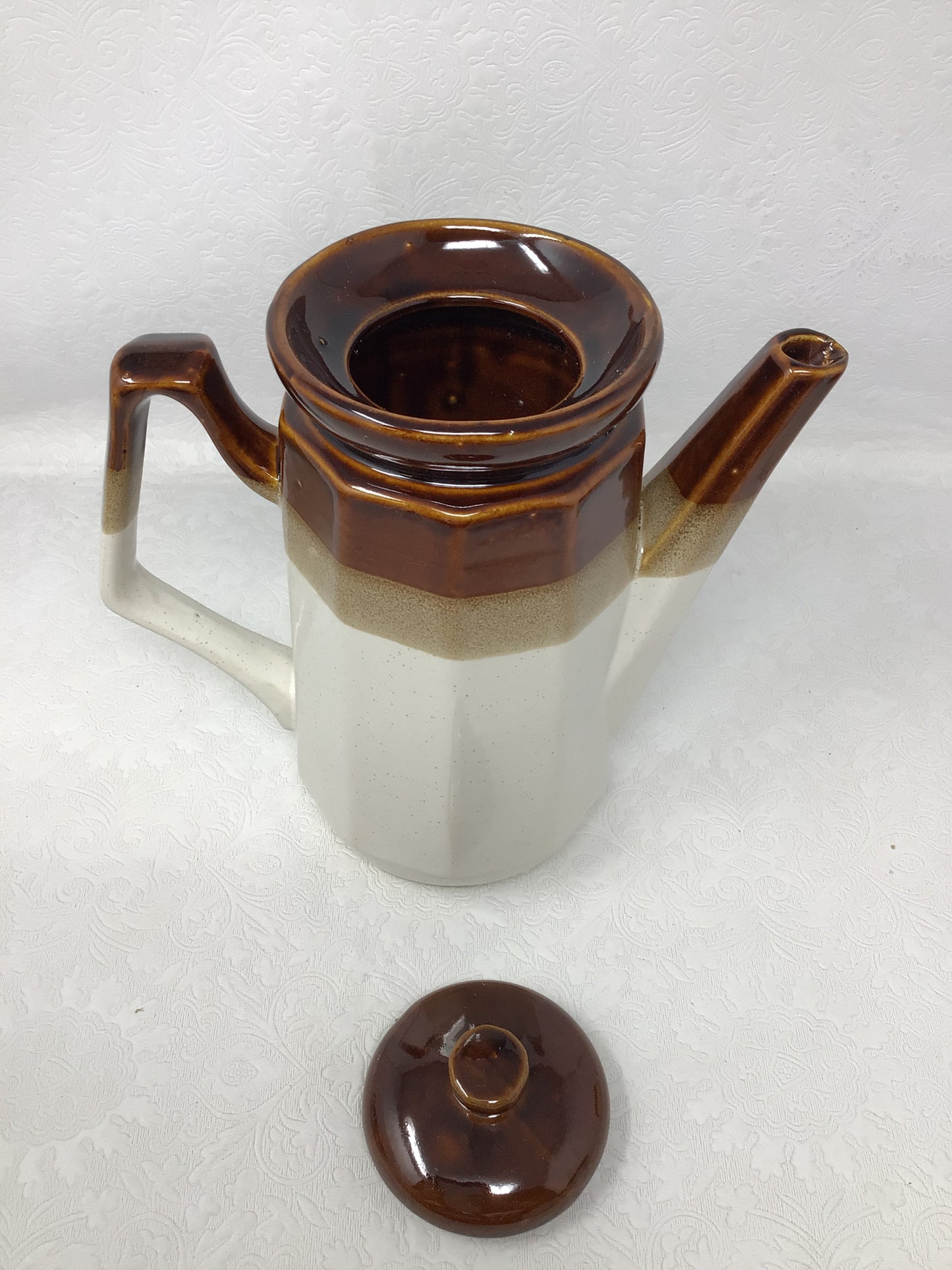 Brown Dip Pottery Tea Set