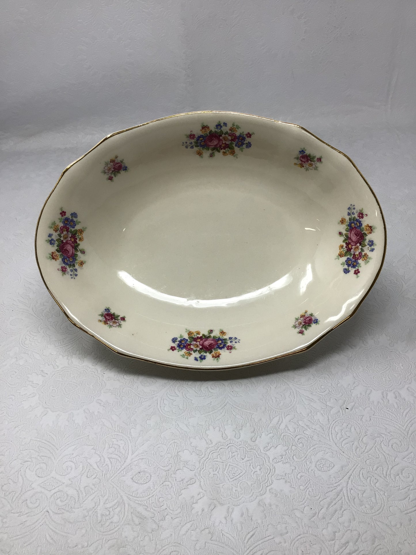 Floral Ivory Serving Set of 8 by Arabia