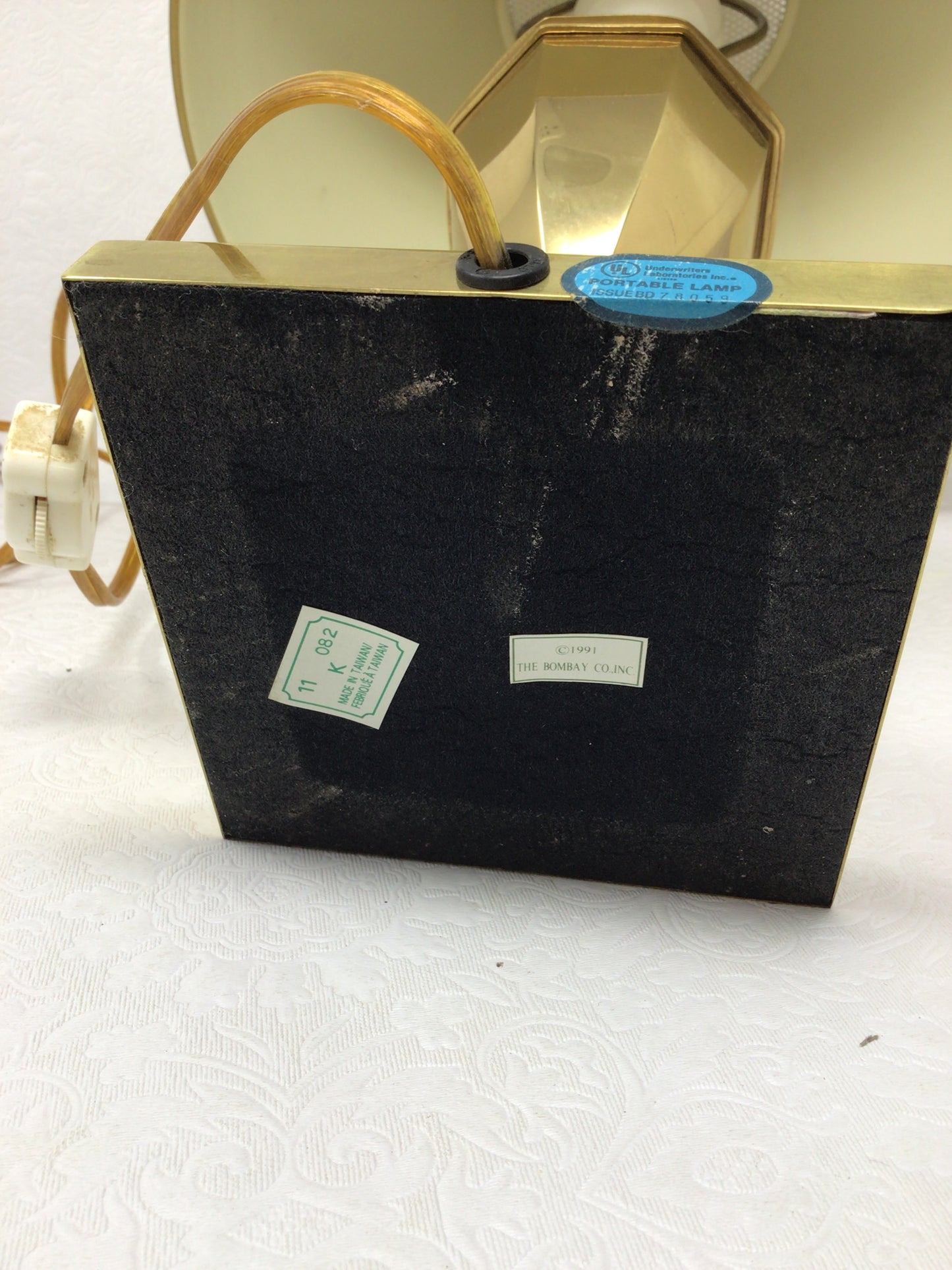 1991 The Bombay Company Brass Star Lamp