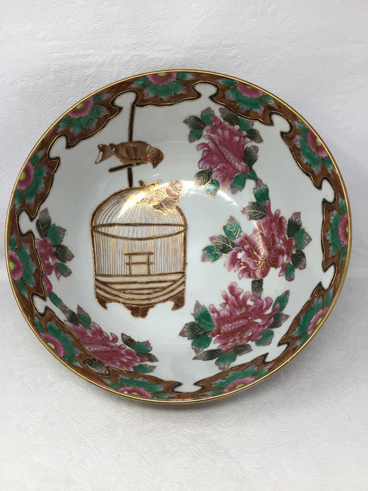Decorative Bowl with Birdcage Design