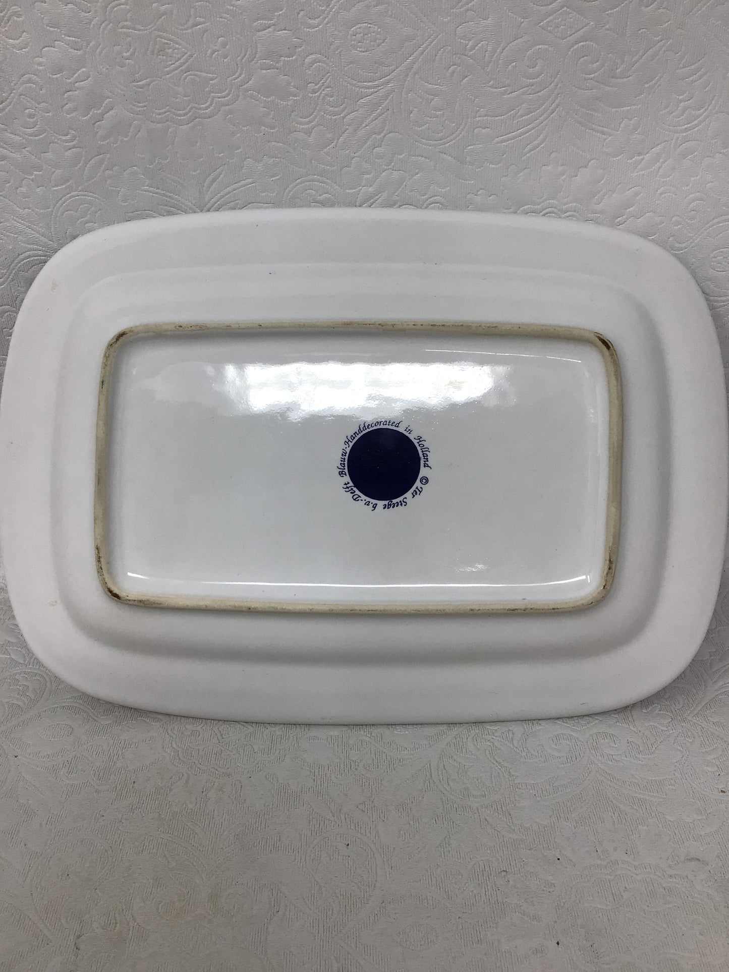 Delft Blue Windmill Plate