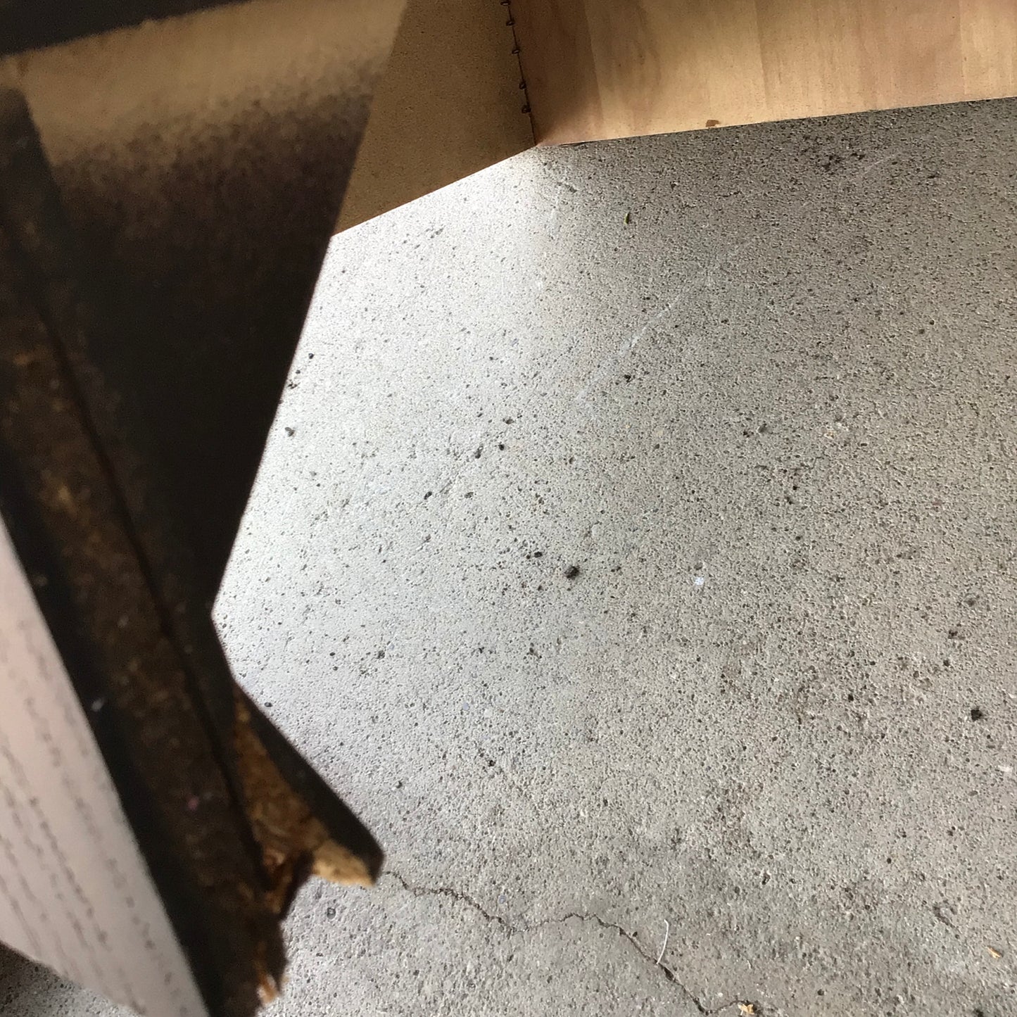 Modern Dark Wood Coloured Night Table